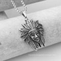 Fashion Silver Jewelry Stainless Steel Jewelry Charms Vintage Egyptian Elder Pendants Necklace